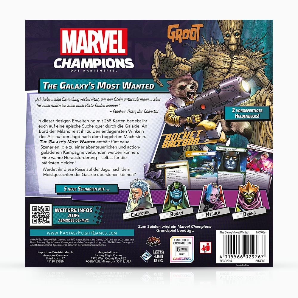 Marvel Champions: Das Kartenspiel – The Galaxy’s Most Wanted (Erweiterung)