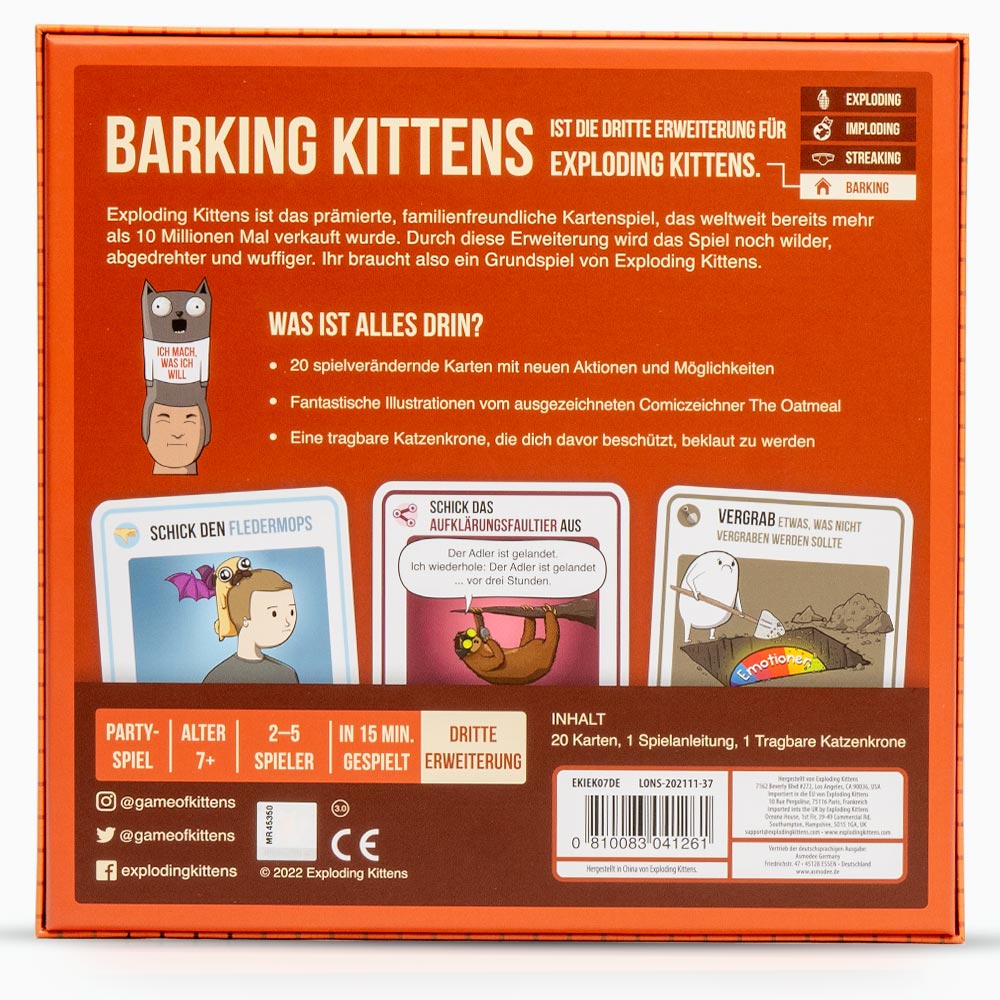 Exploding Kittens – Barking Kittens (Erweiterung)