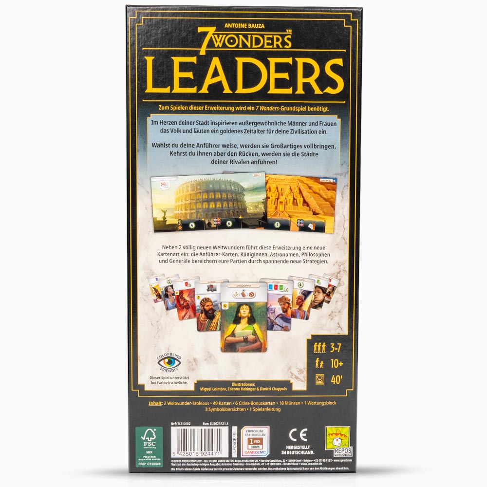 7 Wonders – Leaders (Erweiterung)