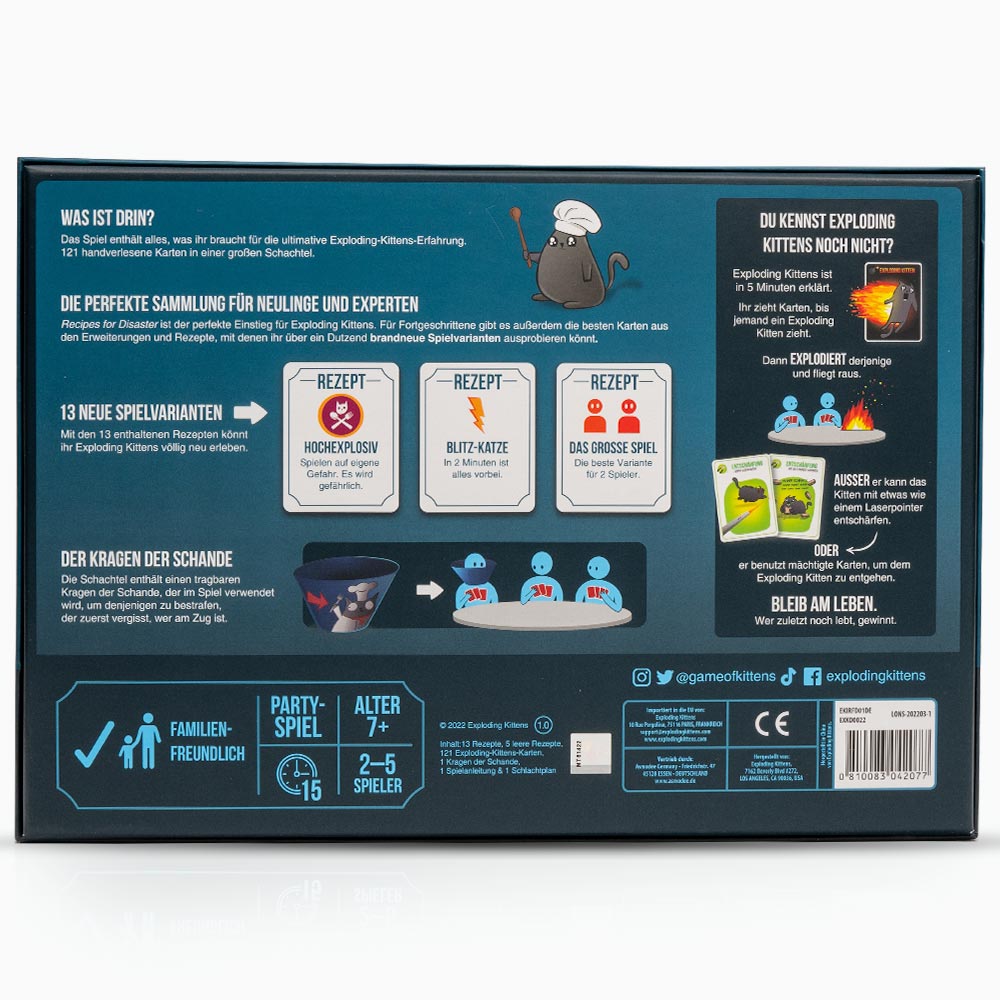 Exploding Kittens: Recipes for Disaster
