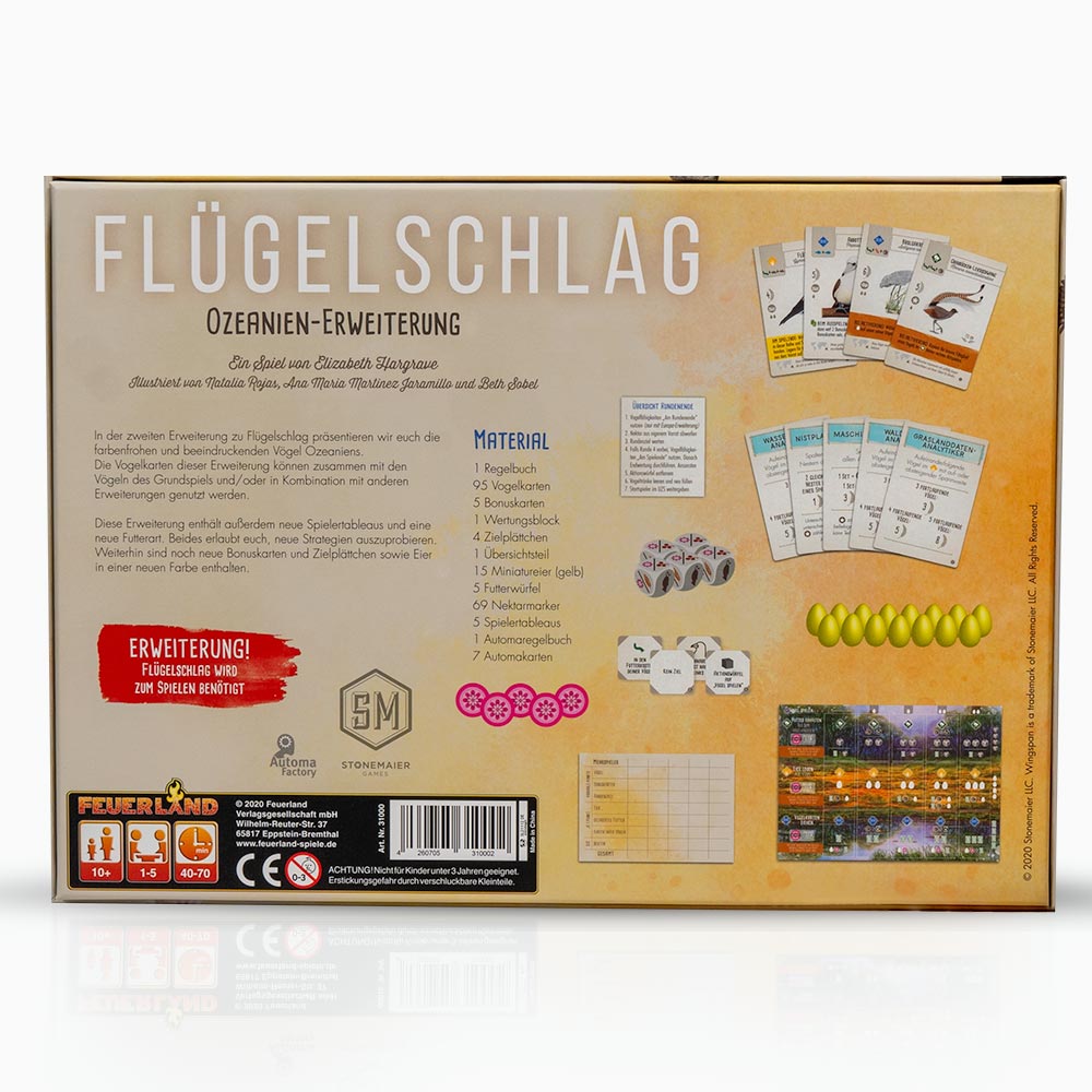 Flügelschlag Ozeanien (Erweiterung)