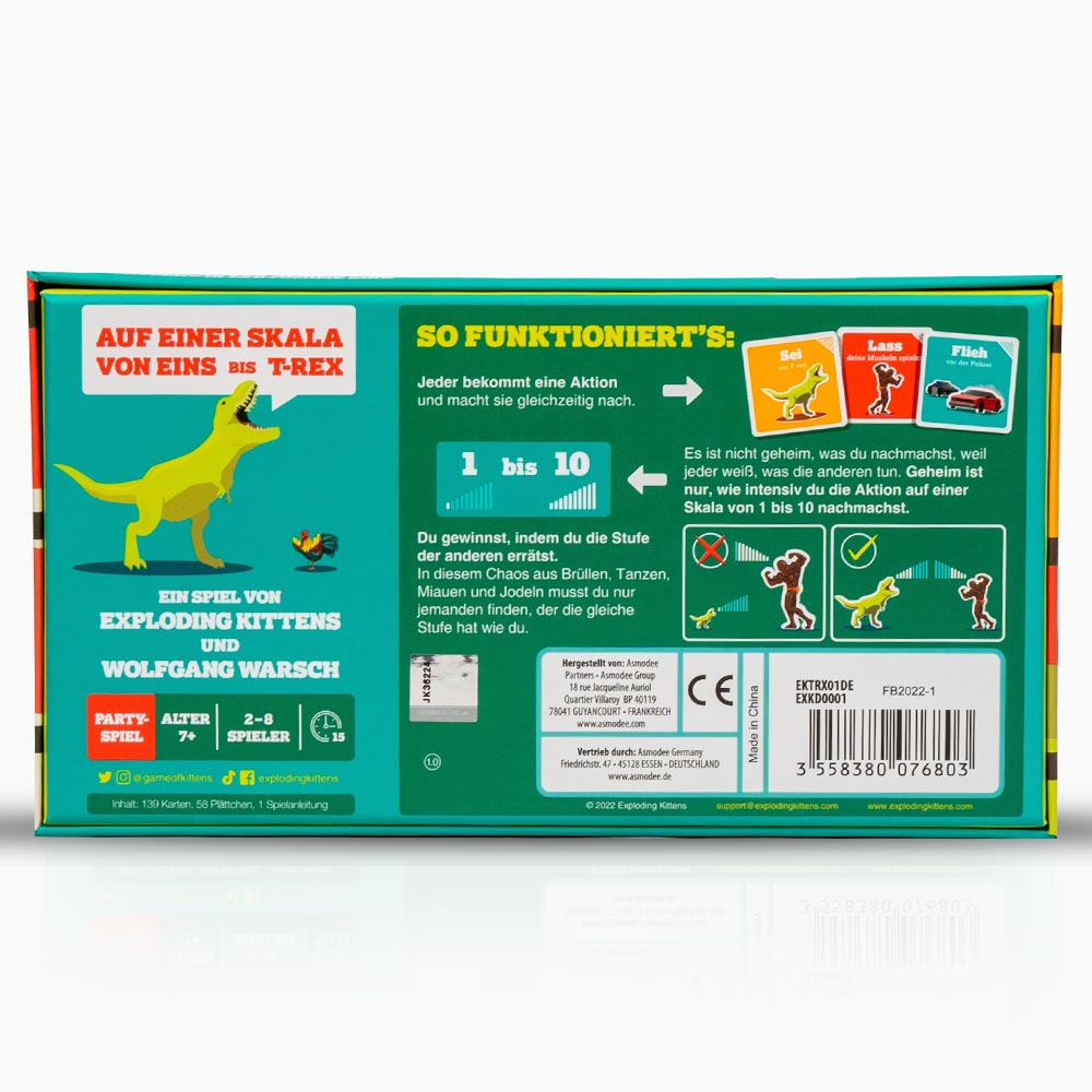 Auf einer Skala von Eins bis T-rex