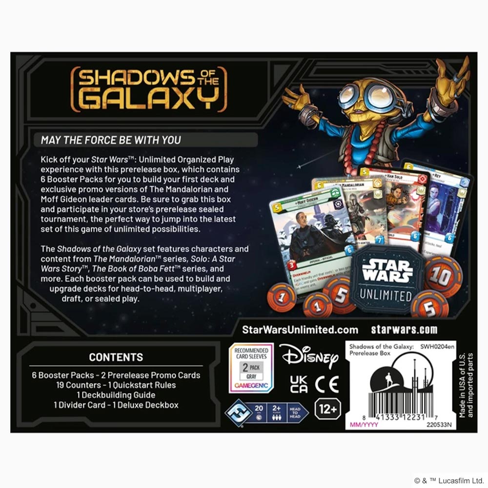 Star Wars: Unlimited – Shadows of the Galaxy - Prerelease Box (EN)