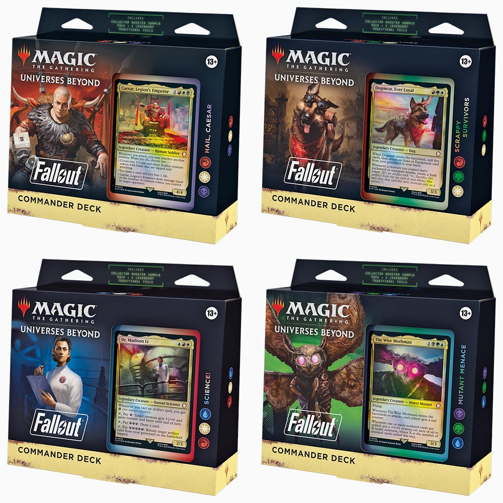 Magic: The Gathering: Fallout® Commander Deck Display (4) (DE)