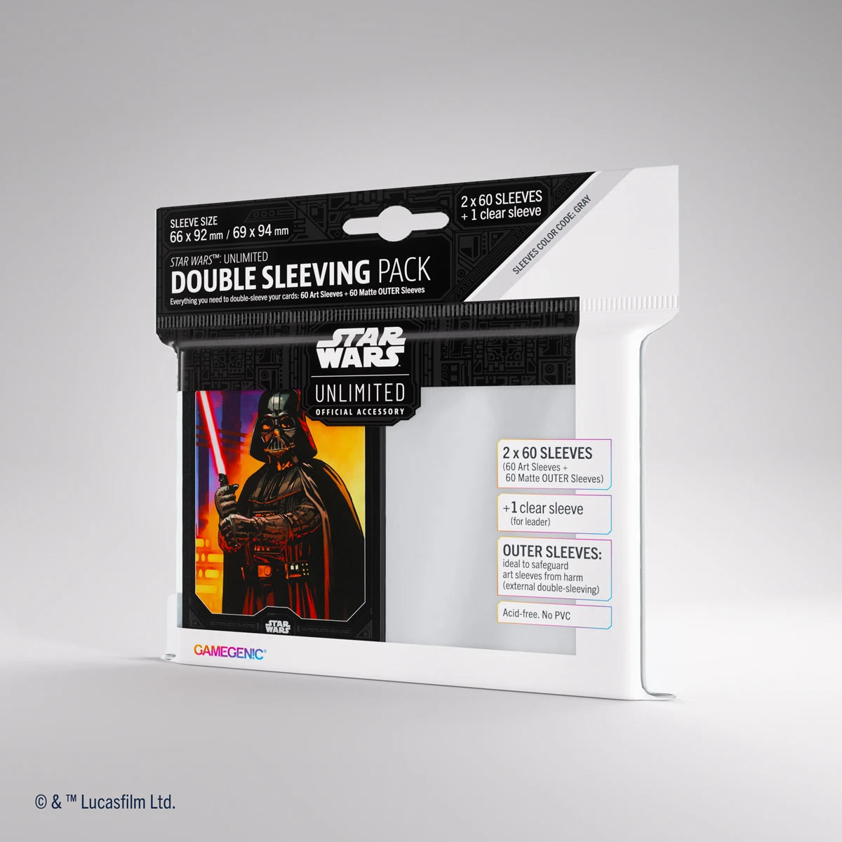 Star Wars: Unlimited Art Sleeves Double Sleeving Pack – Darth Vader (Einzelartikel)