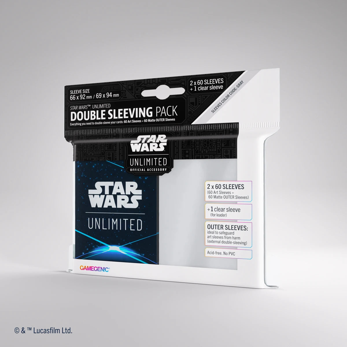 Star Wars: Unlimited Art Sleeves Double Sleeving Pack – Space Blue (Einzelartikel)